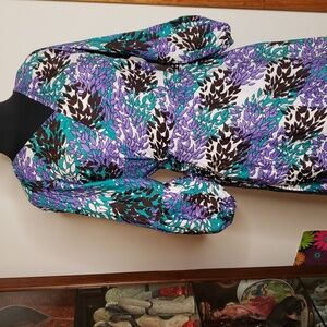 Elegant Long Sleeve Multicolor Dress